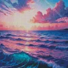 Blue And Pink Sunset Diamond Painting