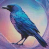 Blue And Purple Bird Diamond Painting