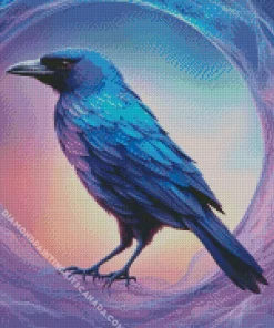 Blue And Purple Bird Diamond Painting