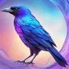 Blue And Purple Bird Diamond Painting