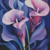 Blue And Purple Calla Lilies Diamond Painting