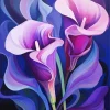 Blue And Purple Calla Lilies Diamond Painting