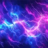 Blue And Purple Lightning Diamond Painting