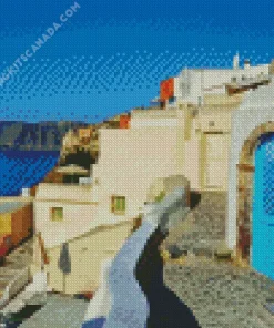 Blue Door Greece Diamond Painting