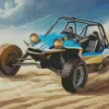 Blue Dune Buggy Diamond Painting