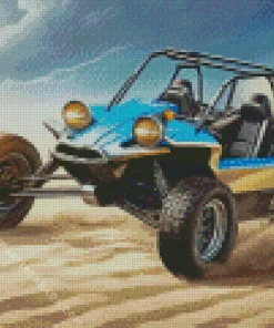 Blue Dune Buggy Diamond Painting