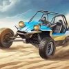 Blue Dune Buggy Diamond Painting