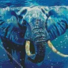 Blue Elephant Underwater Diamond Painting