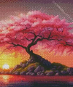 Cherry Blossom Tree Art Diamond Painting