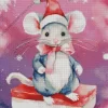 Christmas Mouse Diamond Painting