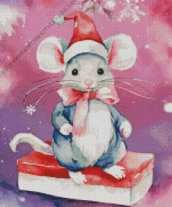 Christmas Mouse Diamond Painting