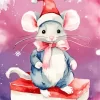 Christmas Mouse Diamond Painting