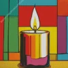 Colorful Easy Candle Diamond Painting