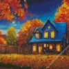 Cool Fall Farmhouse Art Diamond Painting