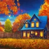 Cool Fall Farmhouse Art Diamond Painting