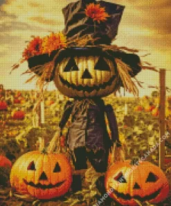 Cute Scarecrow Diamond Painting