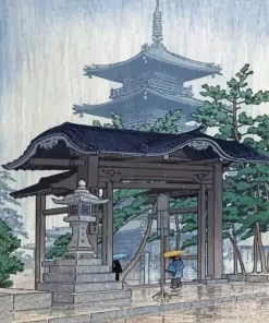 De Zensetsu Tempel In Sanshu Diamond Painting