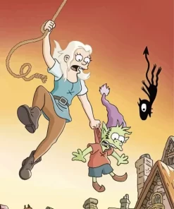 Disenchantment Bean And Elfo Diamond Painting