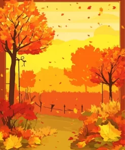 Fall Forest Diamond Painting