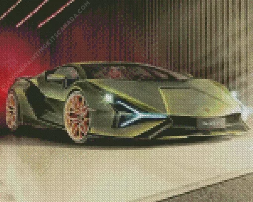 Fancy Lambo Diamond Painting