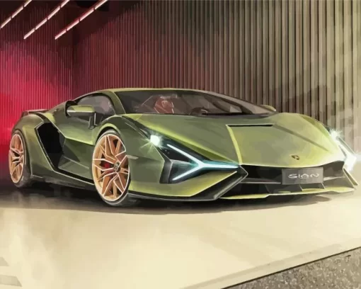 Fancy Lambo Diamond Painting