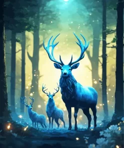 Fantasy Elks Diamond Painting