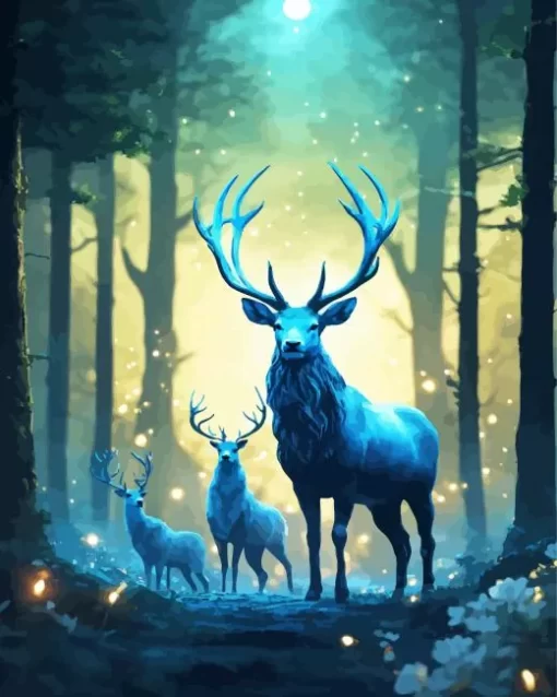 Fantasy Elks Diamond Painting