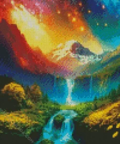 Fantasy Galaxy Landscape Art Diamond Painting