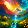 Fantasy Galaxy Landscape Art Diamond Painting