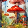 Fantasy Mushroom Land Diamond Painting