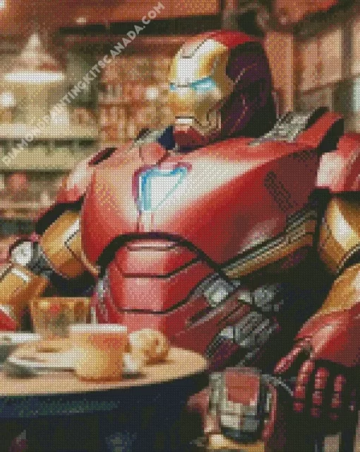 Fat Iron Man Diamond Painting