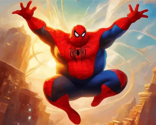 Fat Spiderman Diamond Painting