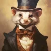 Ferret Art Diamond Painting