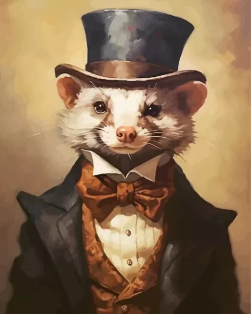 Ferret Art Diamond Painting