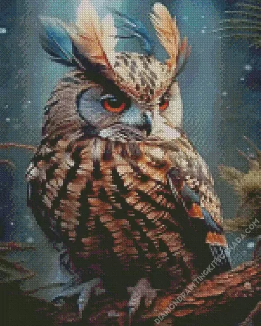 Fierce Owl Art Diamond Painting