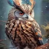 Fierce Owl Art Diamond Painting