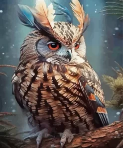 Fierce Owl Art Diamond Painting