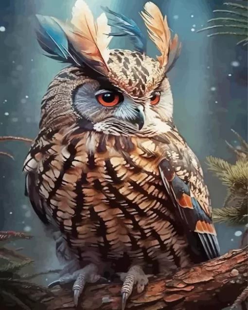 Fierce Owl Art Diamond Painting