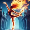 Fire Ballerina Art Diamond Painting