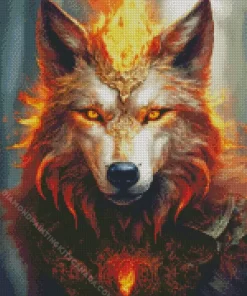 Firey Fox Art Diamond Painting