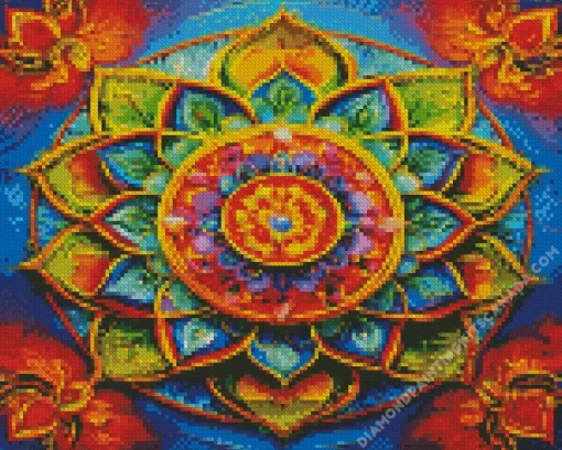 Flower Mandala Diamond Painting