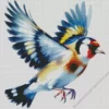 Flying Goldfinch Bird Diamond Painting