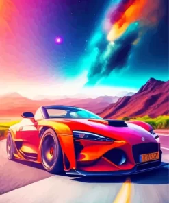 Galaxy Car Diamond Painting