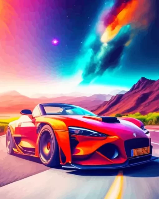 Galaxy Car Diamond Painting