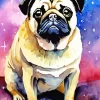 Galaxy Dog Diamond Painting