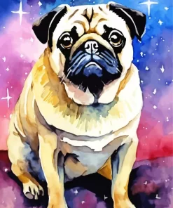 Galaxy Dog Diamond Painting