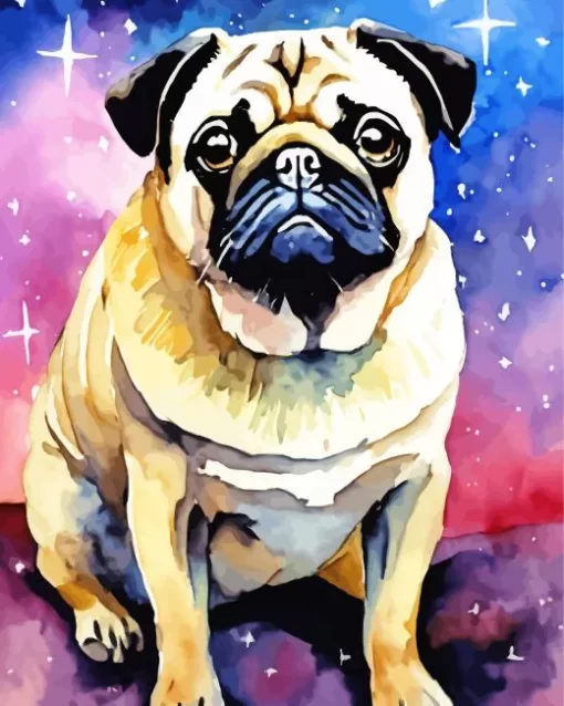 Galaxy Dog Diamond Painting