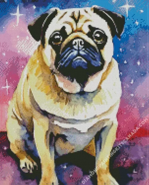 Galaxy Dog Diamond Painting