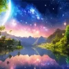 Galaxy Landscape Diamond Painting