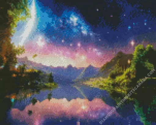 Galaxy Landscape Diamond Painting